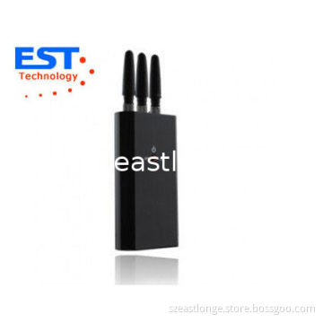 3g Portable Cell Phone Jammer Blocker Est-808ha , 2100 - 2200mhz Frequency